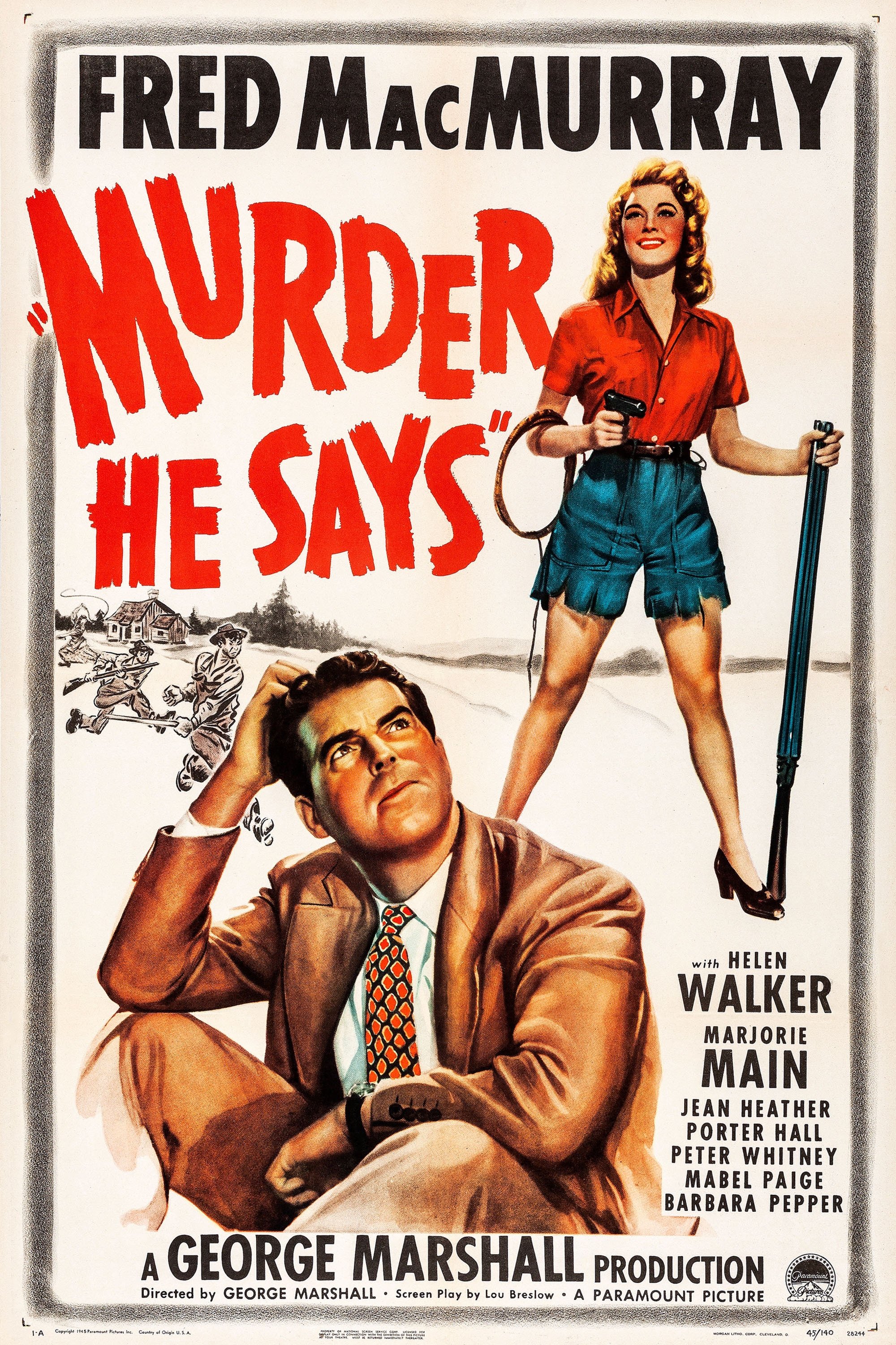 Murder, He Says