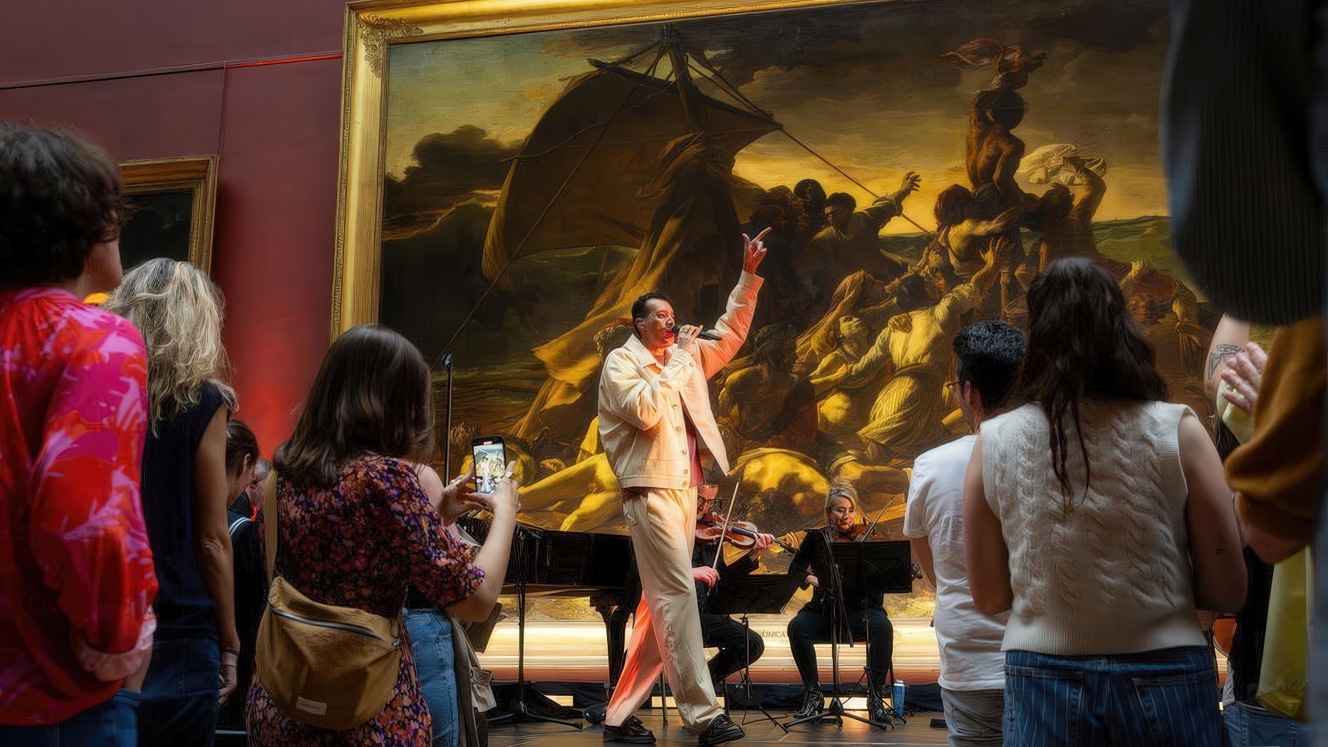 Gaël Faye, Musée du Louvre backdrop