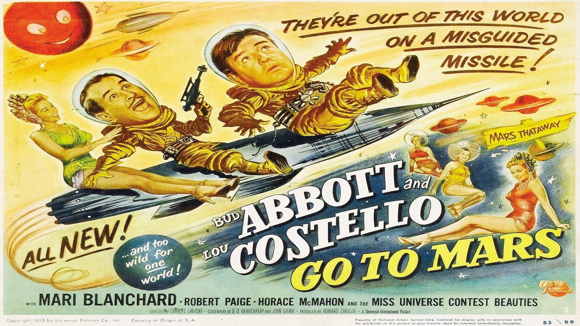Watch Abbott And Costello Go To Mars Online Free Abbott and Costello Go to Mars (1953) - AZ Movies