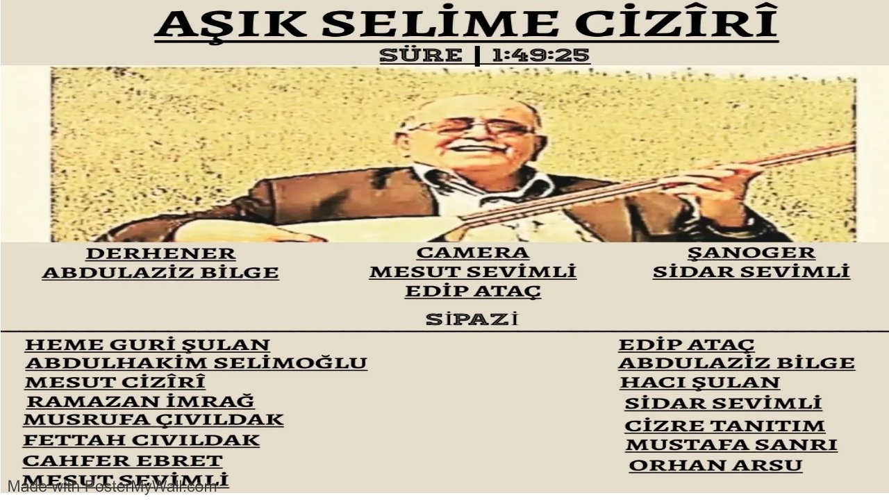 Dengê Evînê: Asîk Selîmê Cîzîrî background