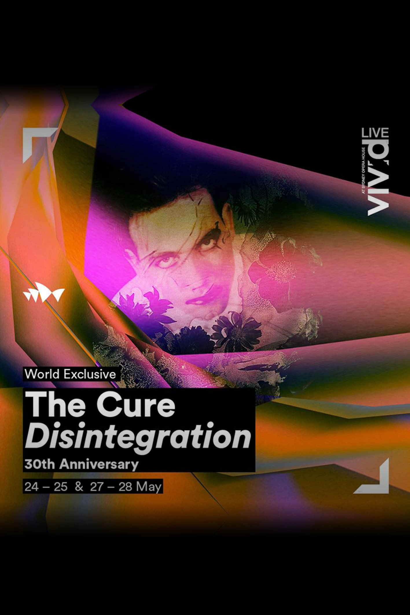 The Cure - Disintegration In Sydney Poster