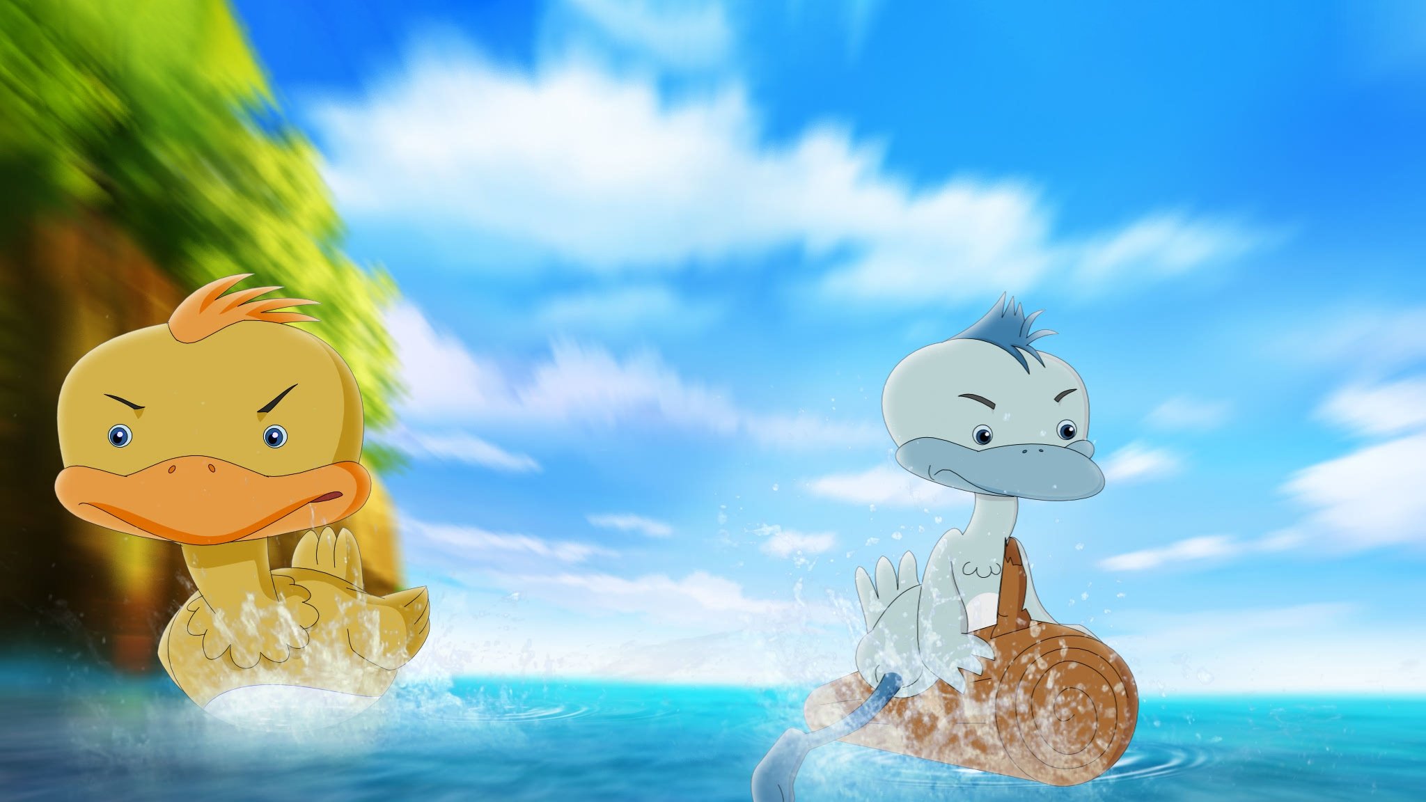 The Adventures of the Ugly Duckling Background