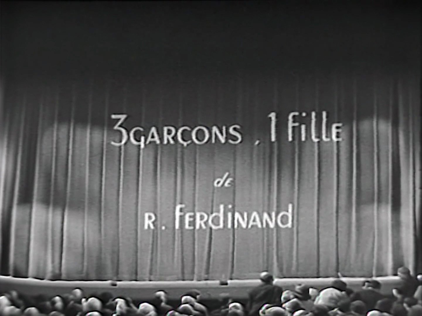 Au théâtre ce soir - 3 garçons, 1 fille