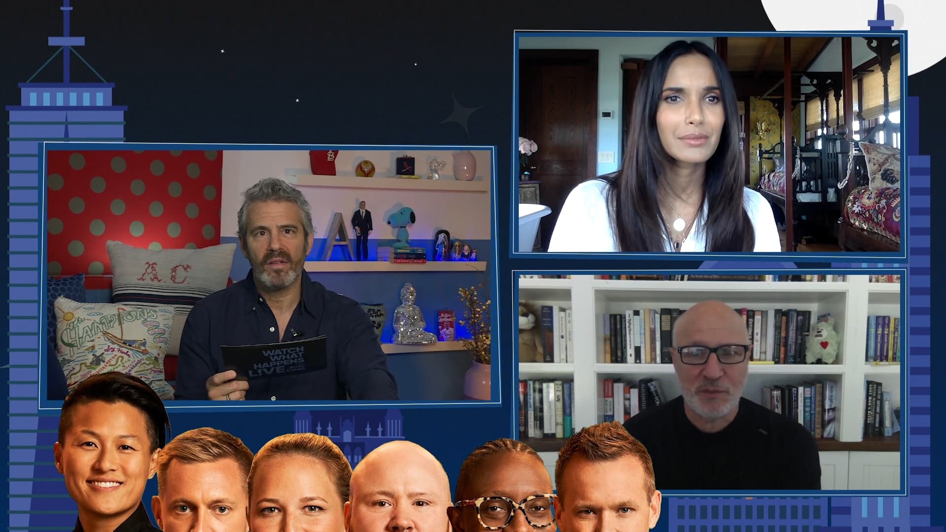 Watch What Happens Live with Andy Cohen Season 17 :Episode 103  Padma Lakshmi & Tom Colicchio