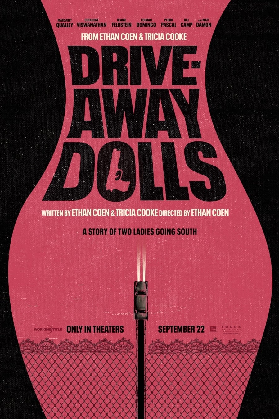 WATCH !! Drive-Away Dolls (2023) FULLMOVIE ONLINE FREE ENGLISH/Dub/SUB Crime STREAMINGS Movie Poster