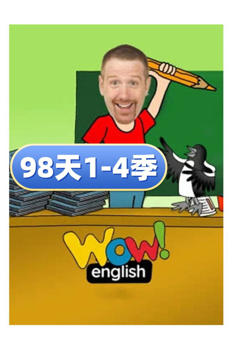 poster tv WOW-English98天内容