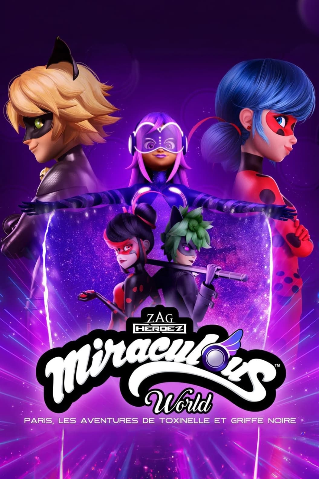 Poster de Miraculous World : Paris, Les Aventures de Toxinelle et Griffe Noire