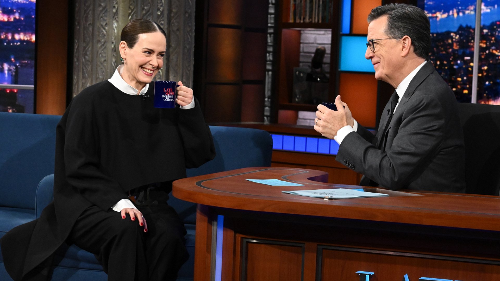 The Late Show with Stephen Colbert Season 11 :Episode 29  Sarah Paulson, Sen. Ruben Gallego