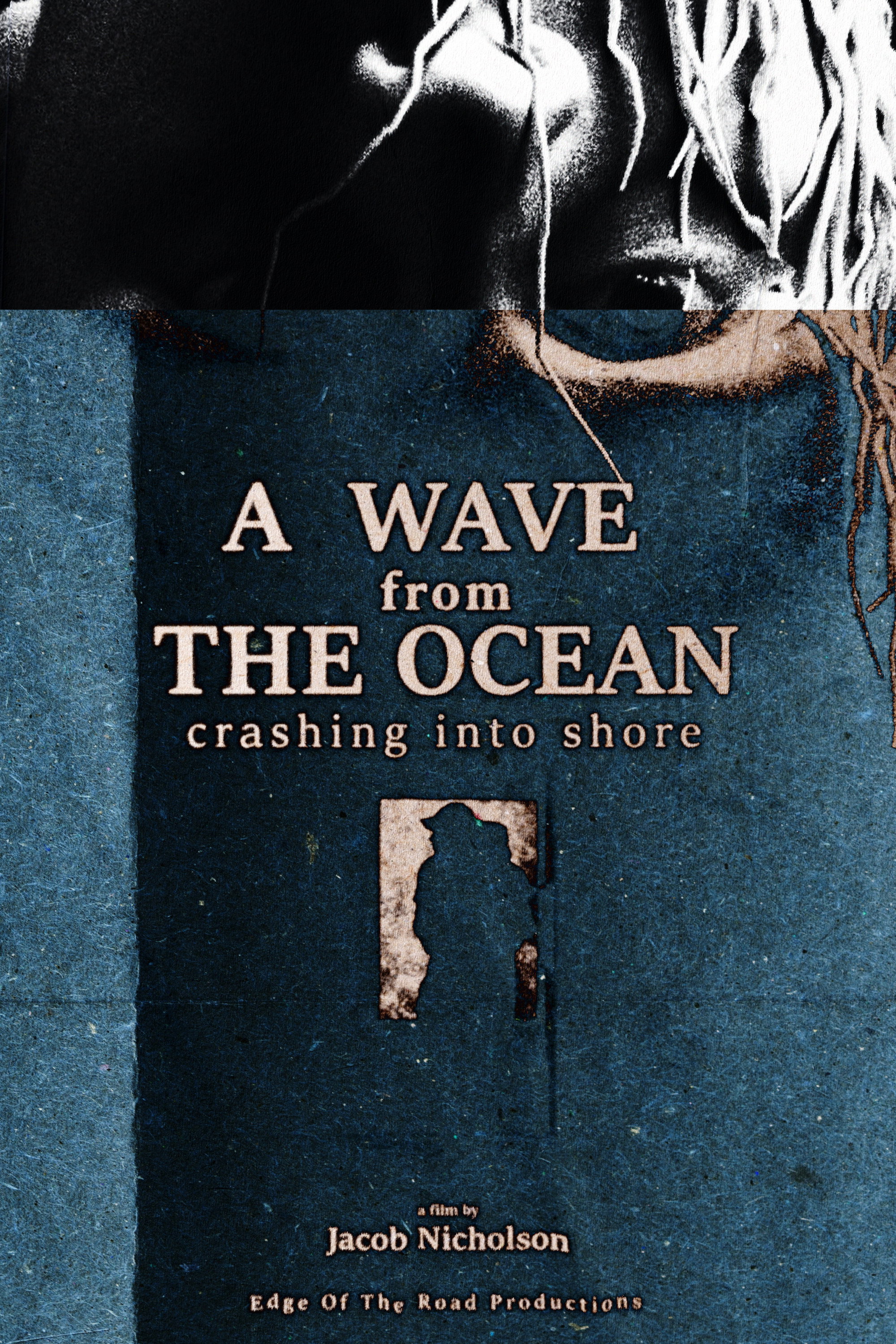 A Wave from the Ocean Crashing Into the Shore