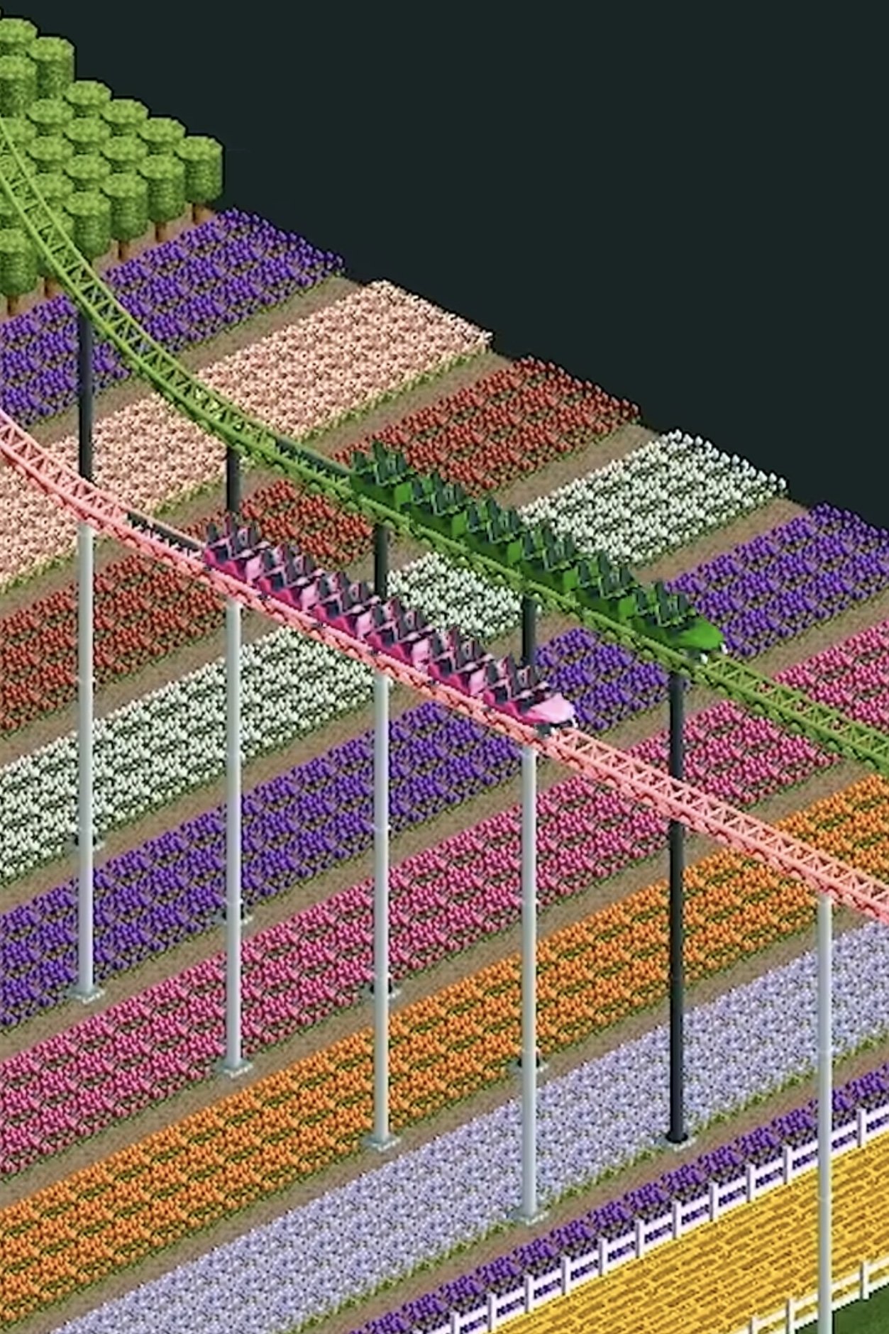 Defying Gravity Synchronized Rollercoasters