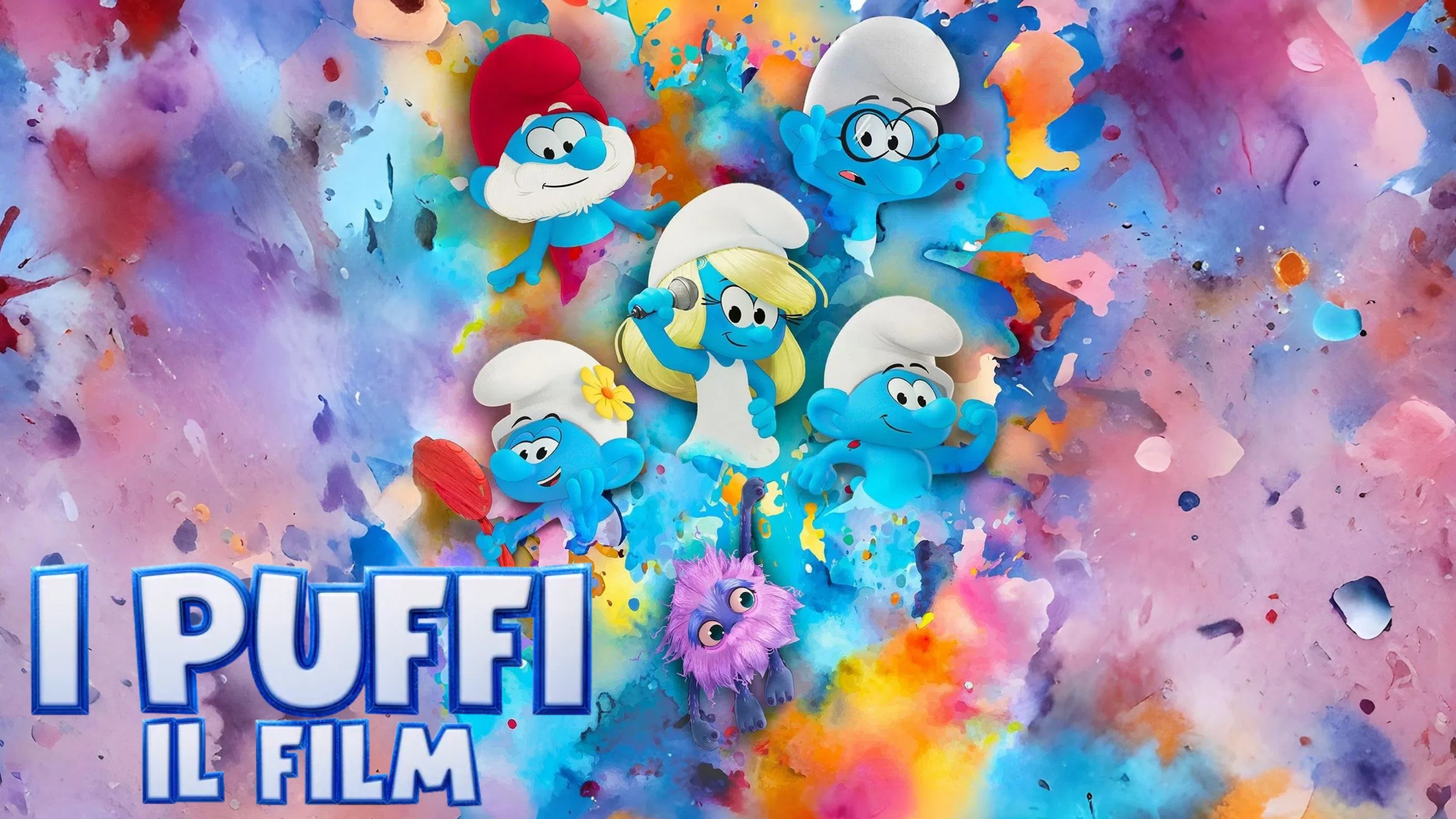 Smurfs backdrop