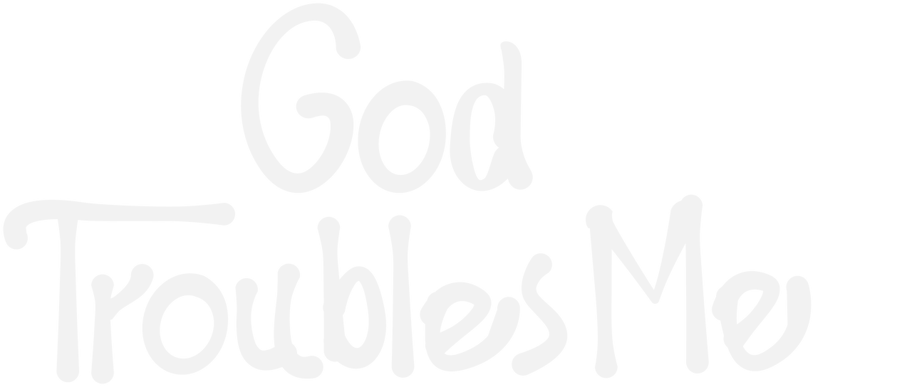 God Troubles Me Logo