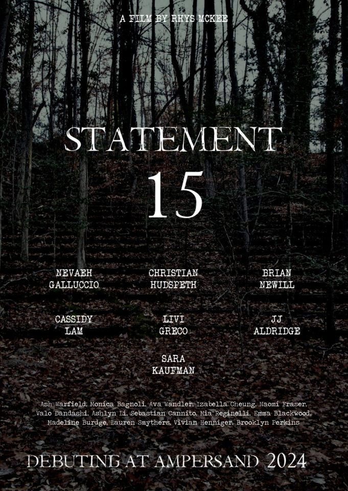 Statement 15 Statement 15