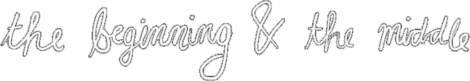 The Beginning & the Middle