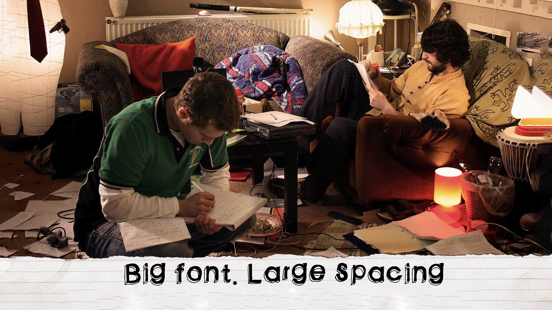 Imagem do Filme Big Font. Large Spacing