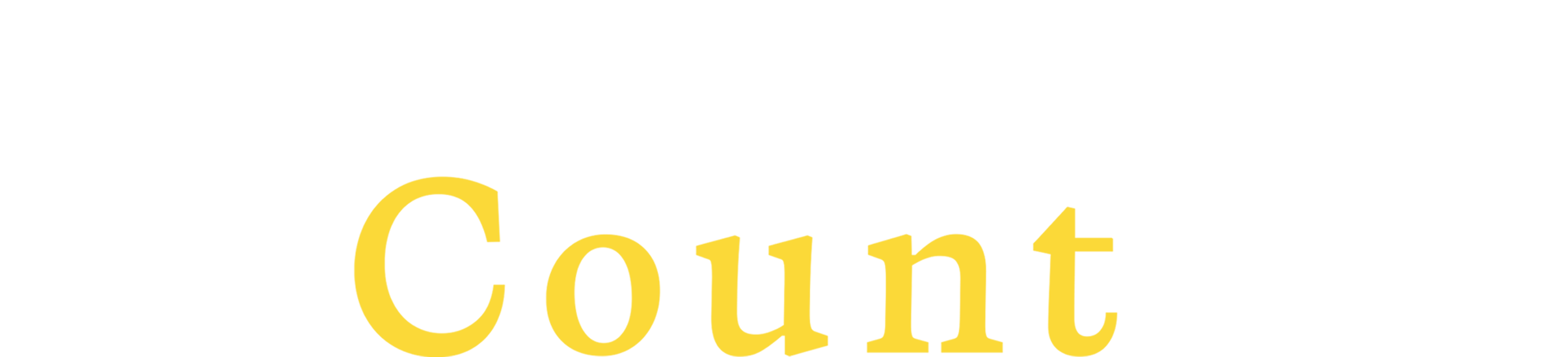 I'm the Most Beautiful Count