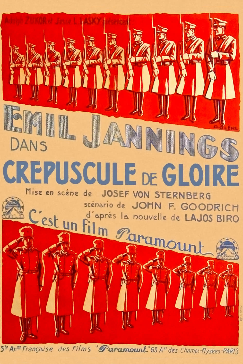 Affiche du film Crépuscule de gloire 164729