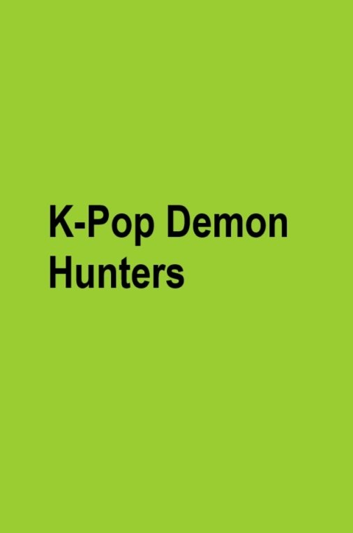 KPop Demon Hunters