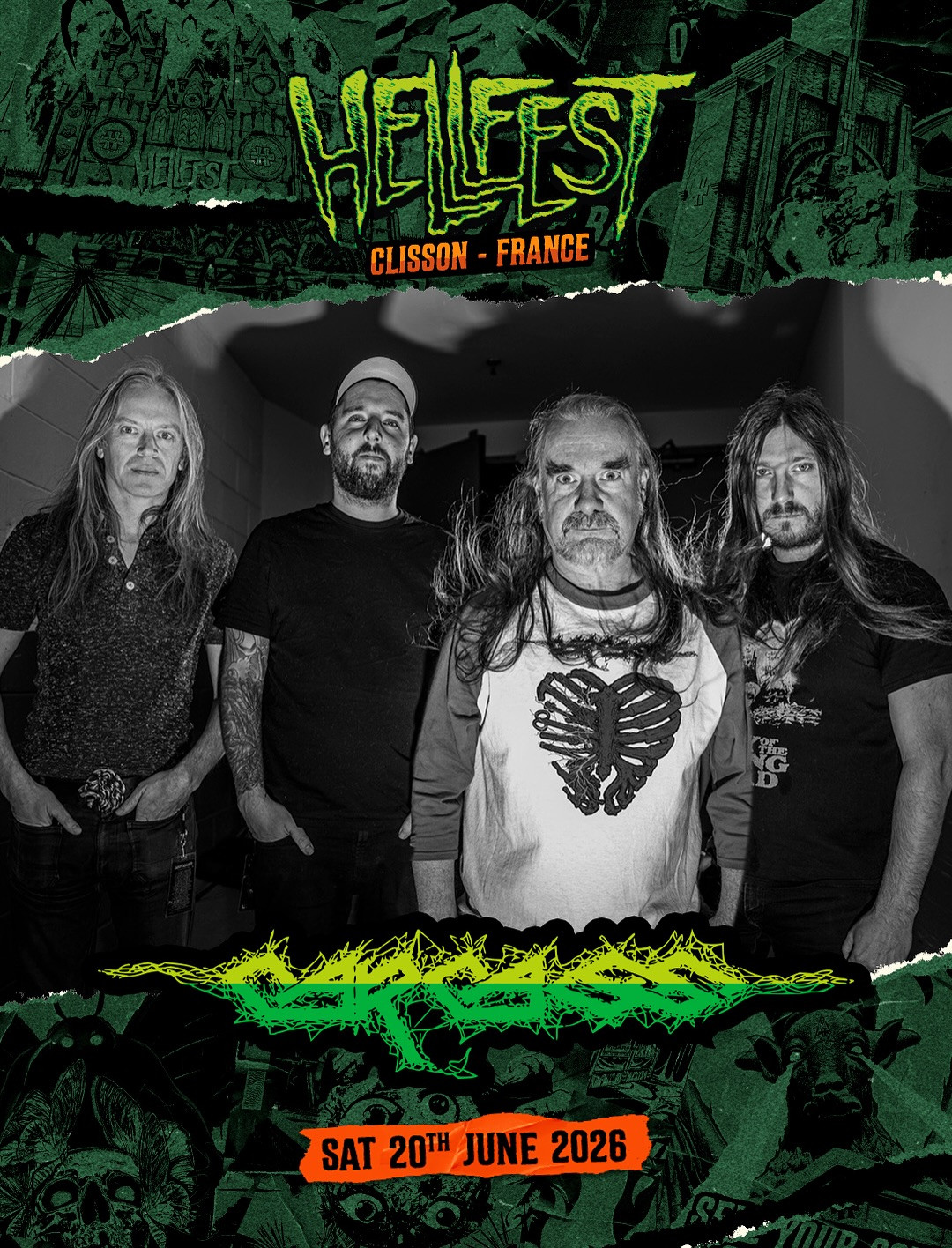 poster movie Carcass - Hellfest 2026