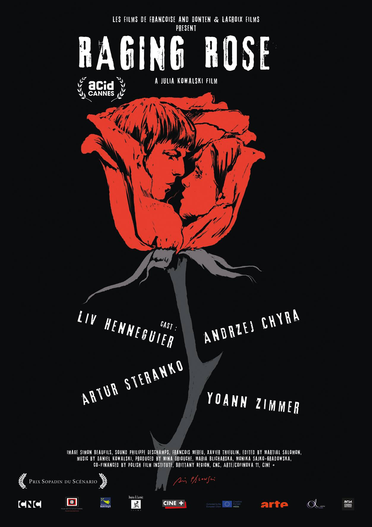 Plakat, der markedsfører Raging Rose