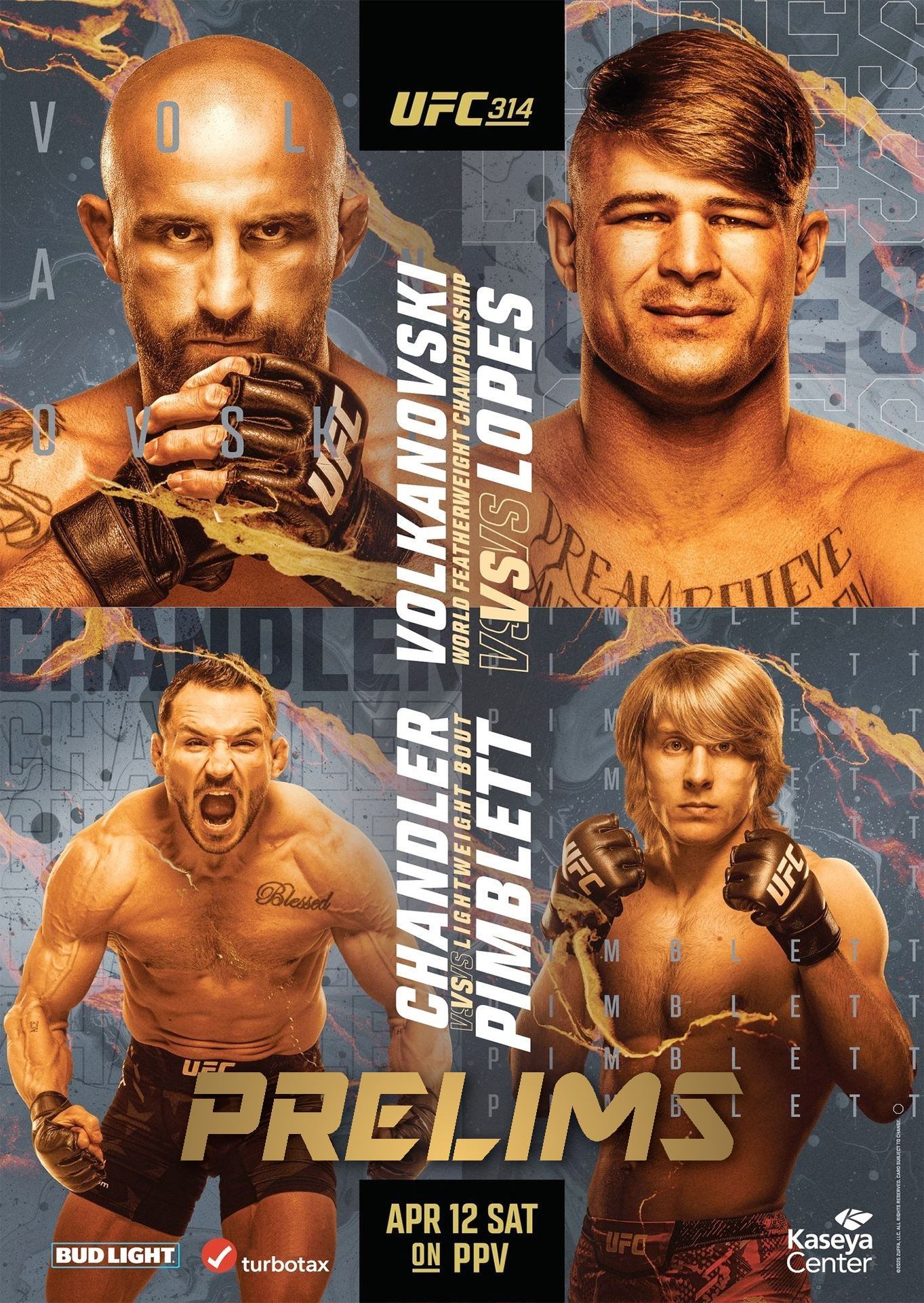 UFC 314: Volkanovski vs. Lopes