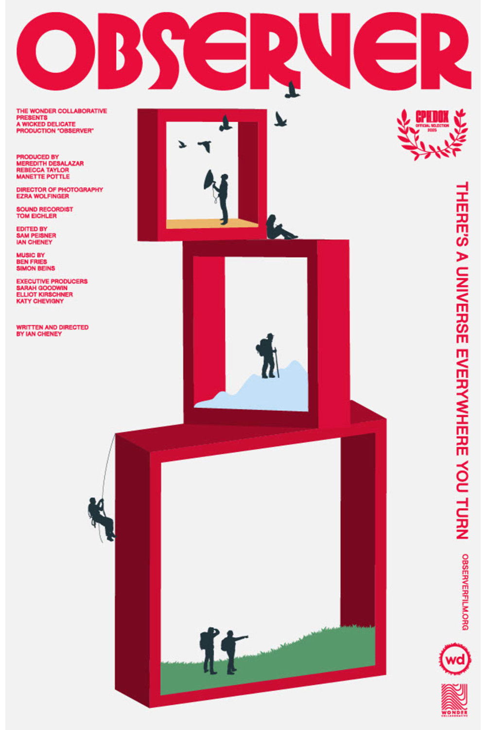 Plakat, der markedsfører Observer