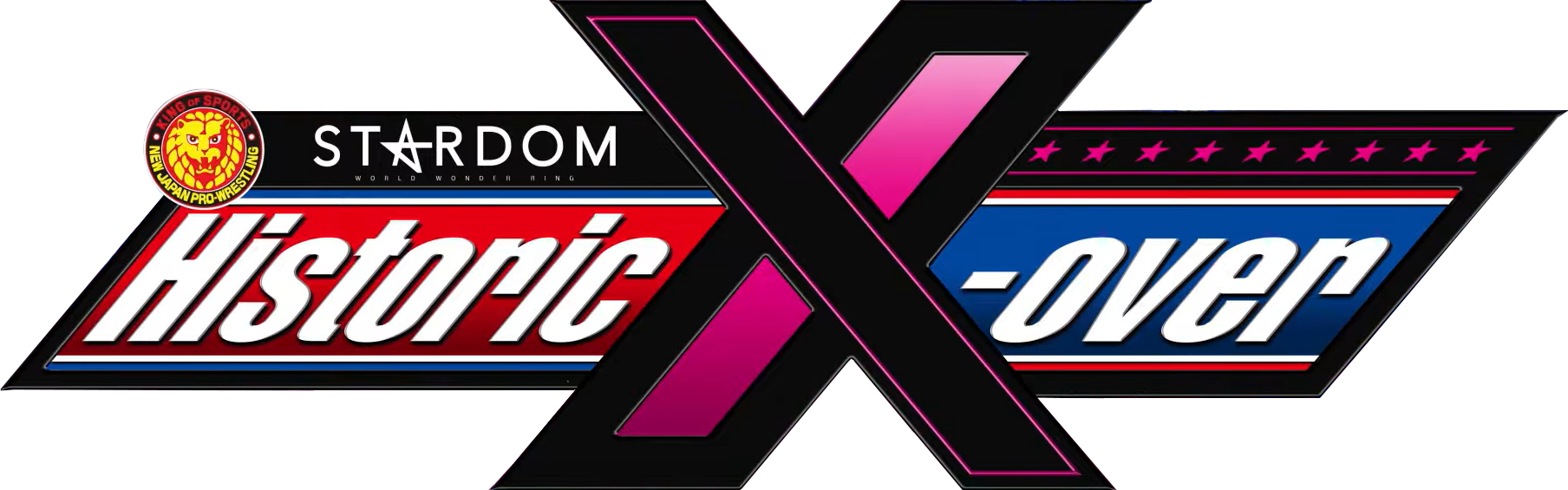 NJPW x STARDOM: Historic X-Over Logo