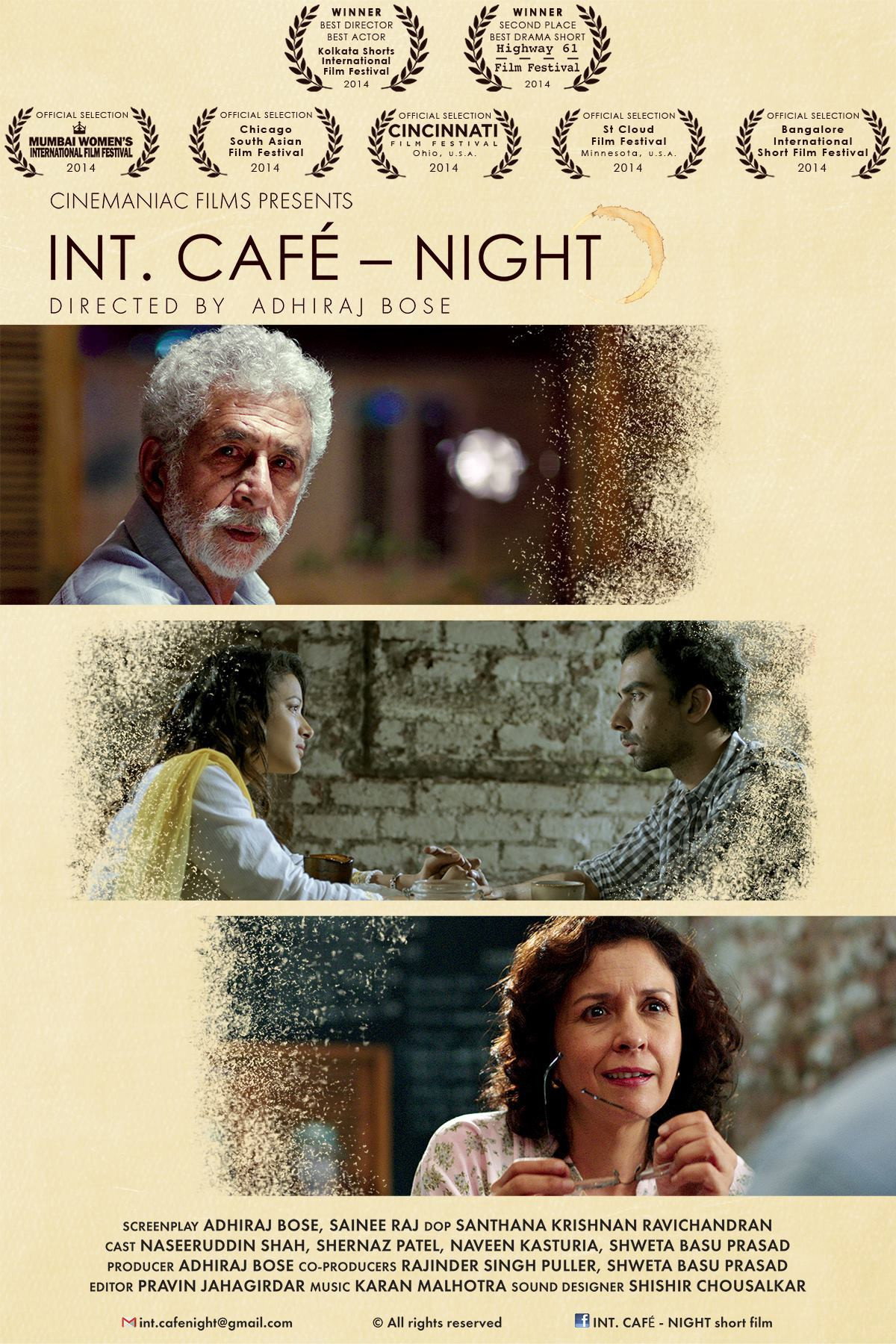 INT. CAF&Eacute; &ndash; NIGHT