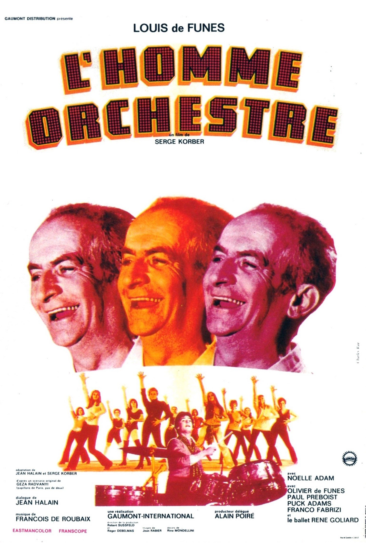 EN - L'Homme Orchestre, The One Man Band (1970) LOUIS DE FUNES