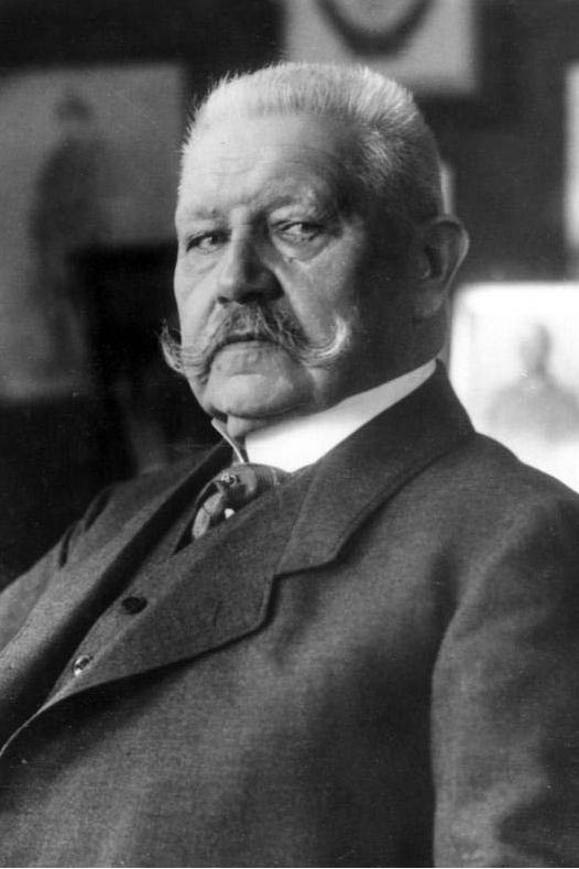 et billede af Paul von Hindenburg
