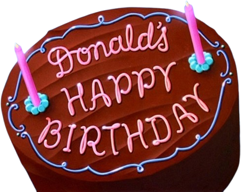 Donald's Happy Birthday Logo