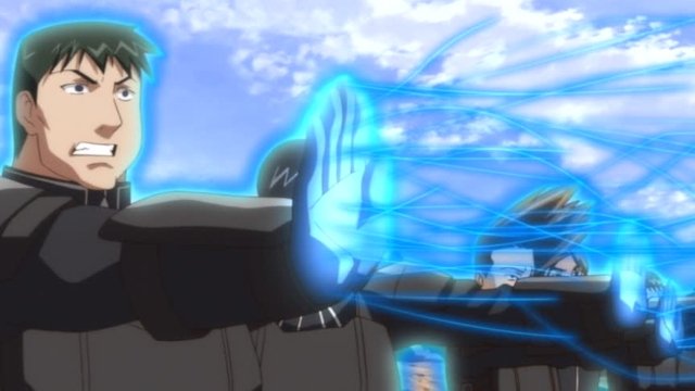 Koukaku No Regios - La cité invincible bombarde la cité Grendan