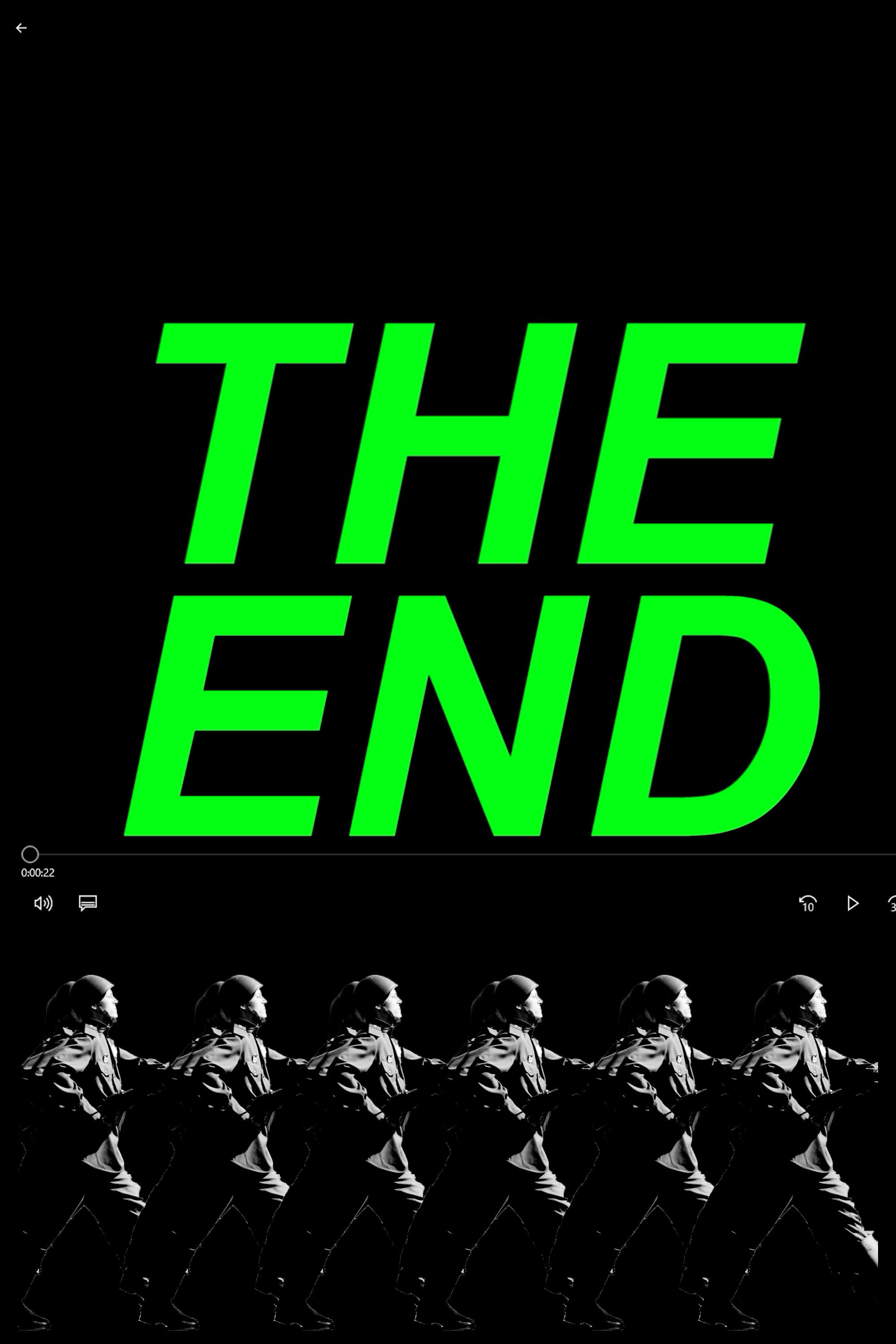 THE END Poster