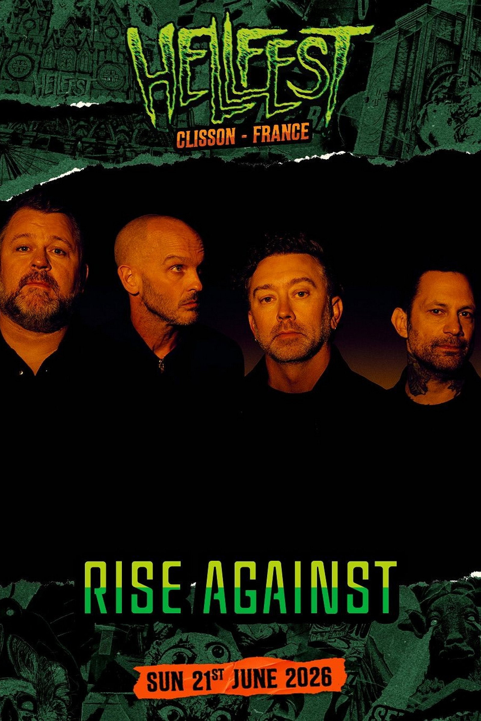 Rise Against - Hellfest 2026 Poster