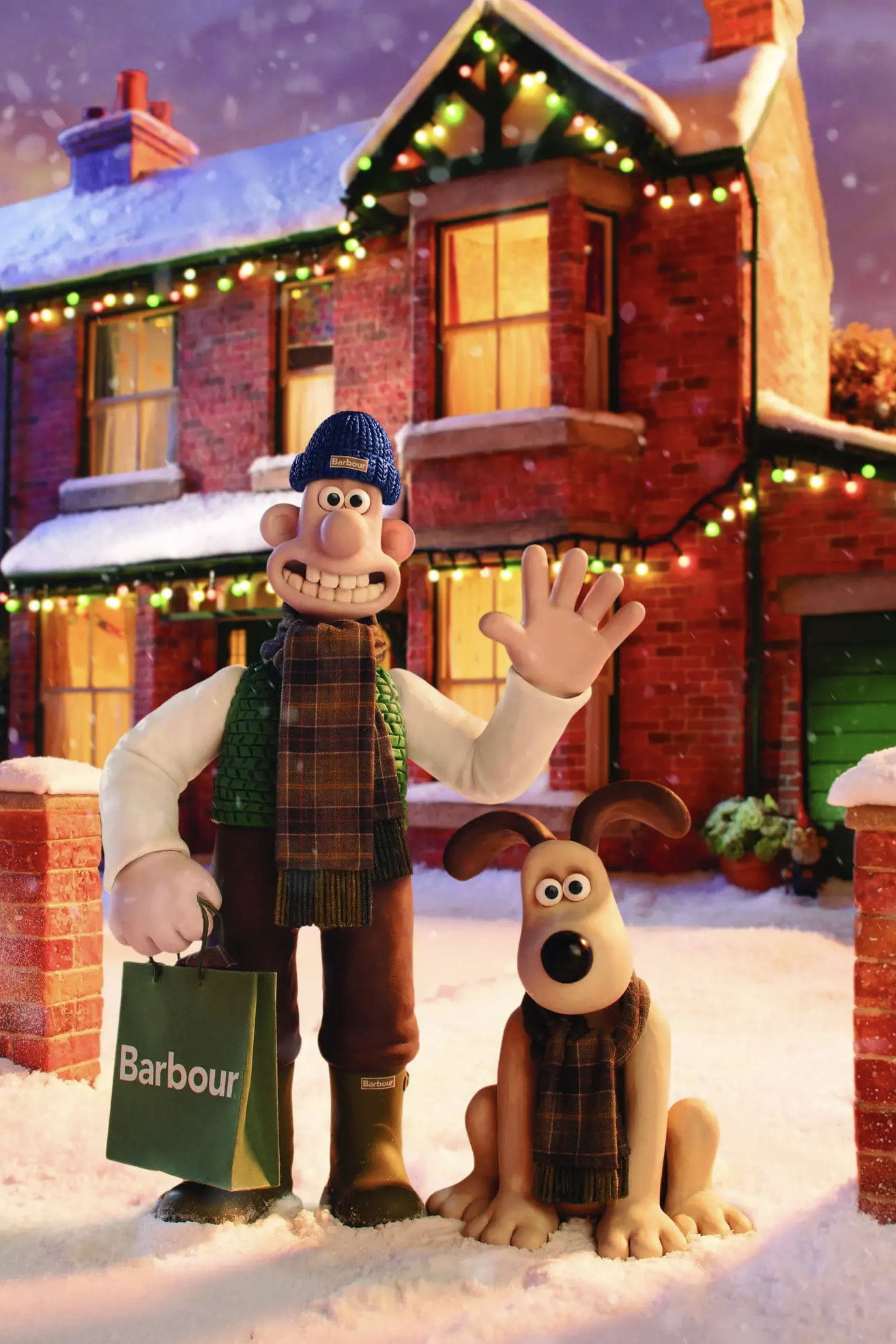 Wallace & Gromit a Barbour Christmas poster