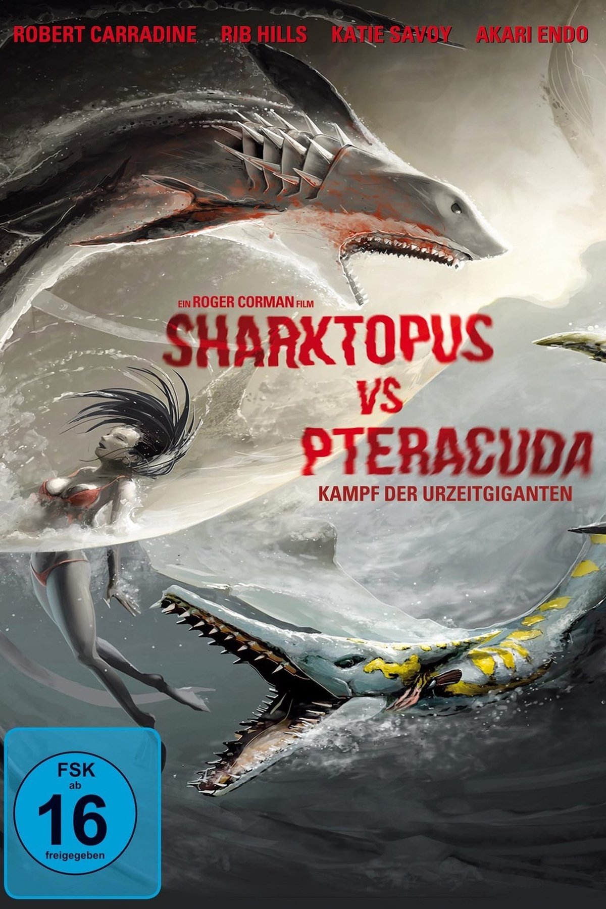 Sharktopus vs. Pteracuda on FREECABLE TV