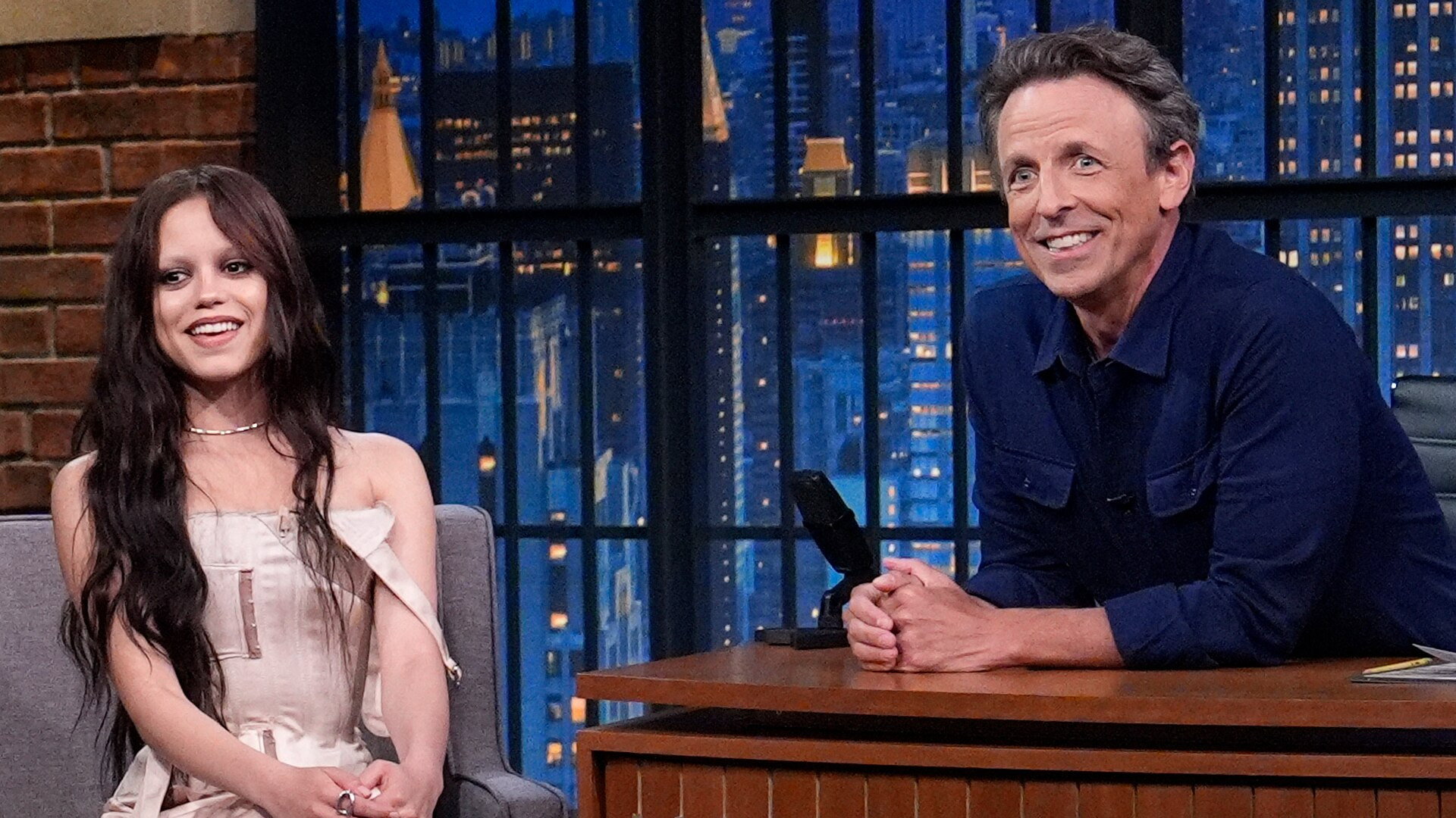 Late Night with Seth Meyers Season 12 :Episode 123  Jenna Ortega, Cooper Koch