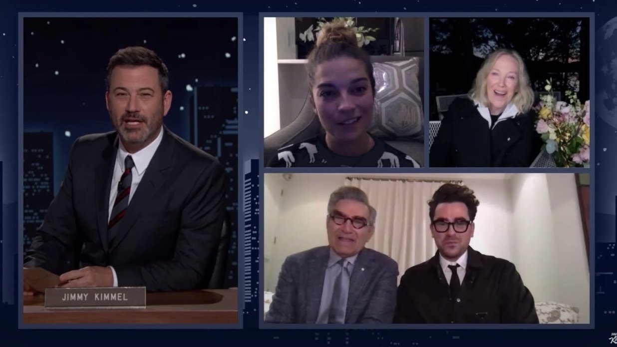 Jimmy Kimmel Live! - Season 19 Episode 2 : Eugene Levy/Catherine O'Hara/Dan Levy/Annie Murphy/Tenacious D
