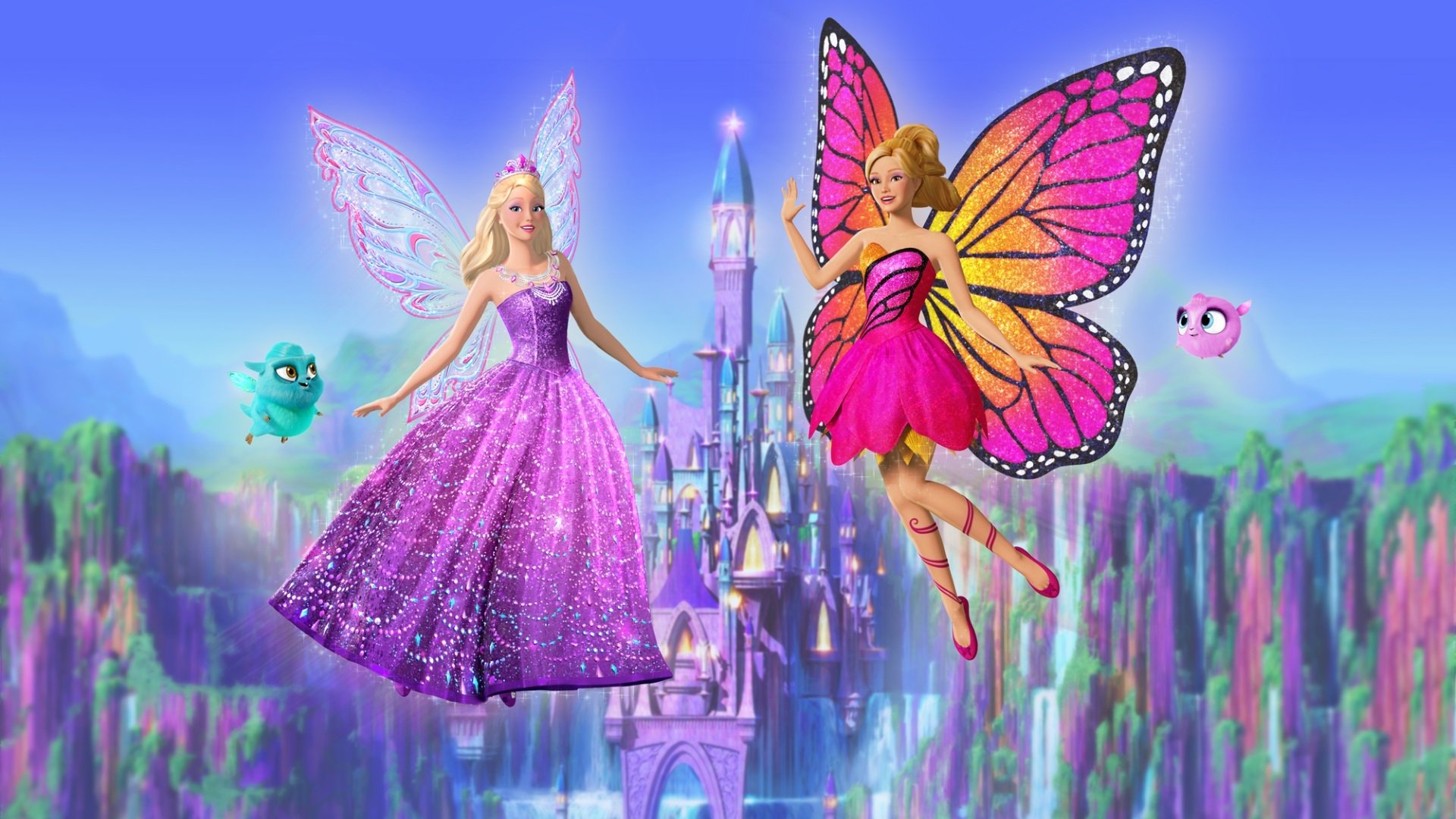  Barbie  Mariposa  the Fairy Princess 2013 Backdrops 