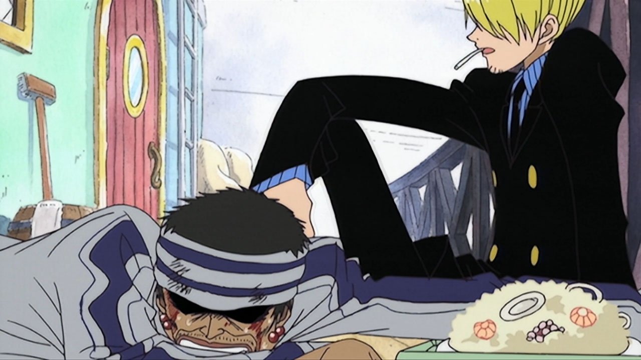 One Piece Season 1 :Episode 21  Unwelcome Customer! Sanji's Food and Ghin's Debt!