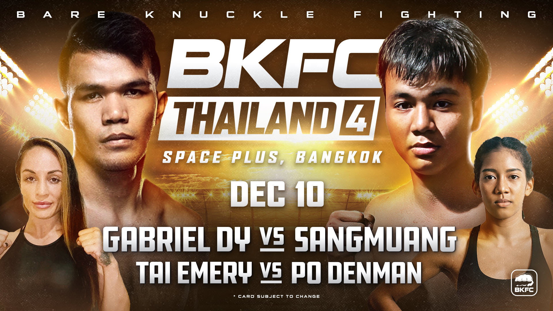 BKFC Thailand 4 Backdrop Blur