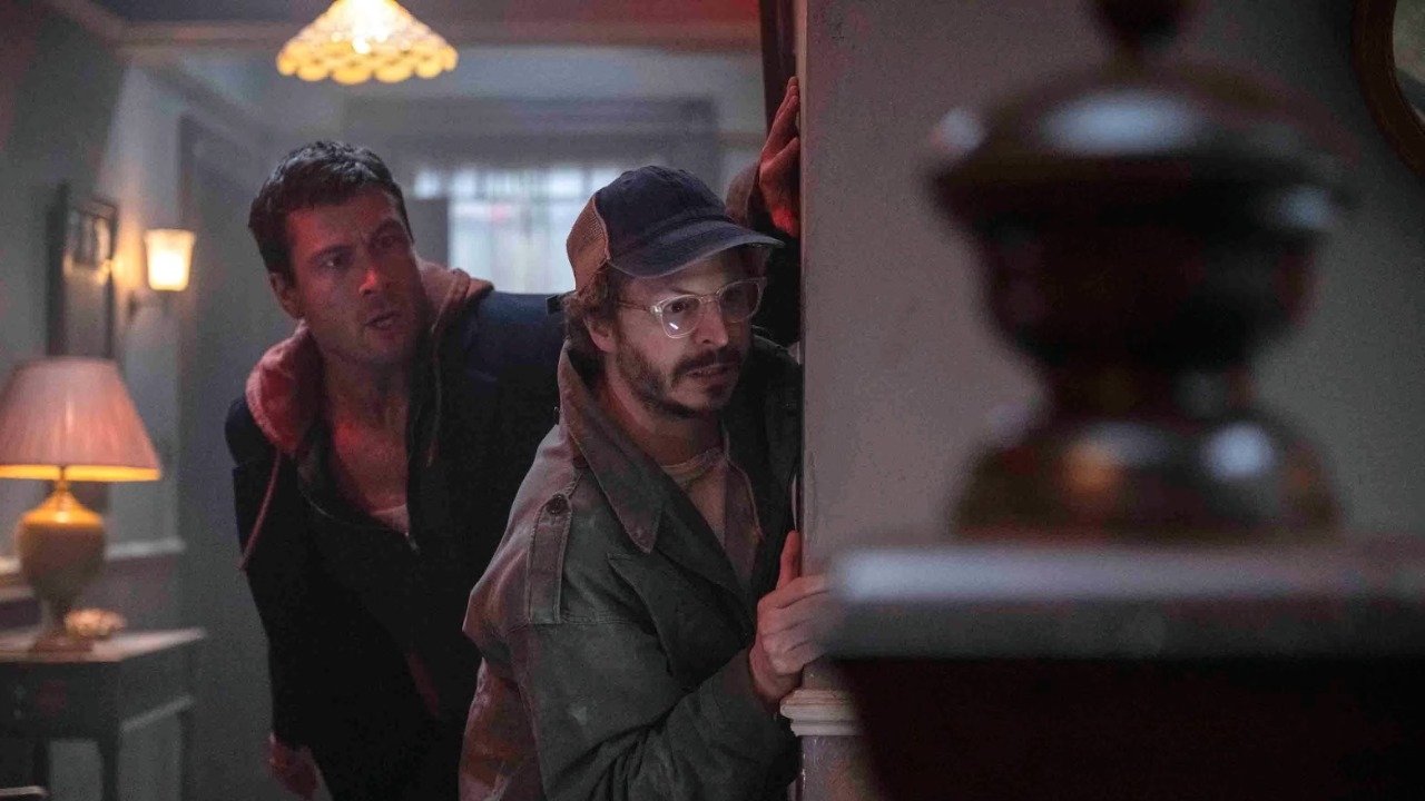 The Running Man backdrop