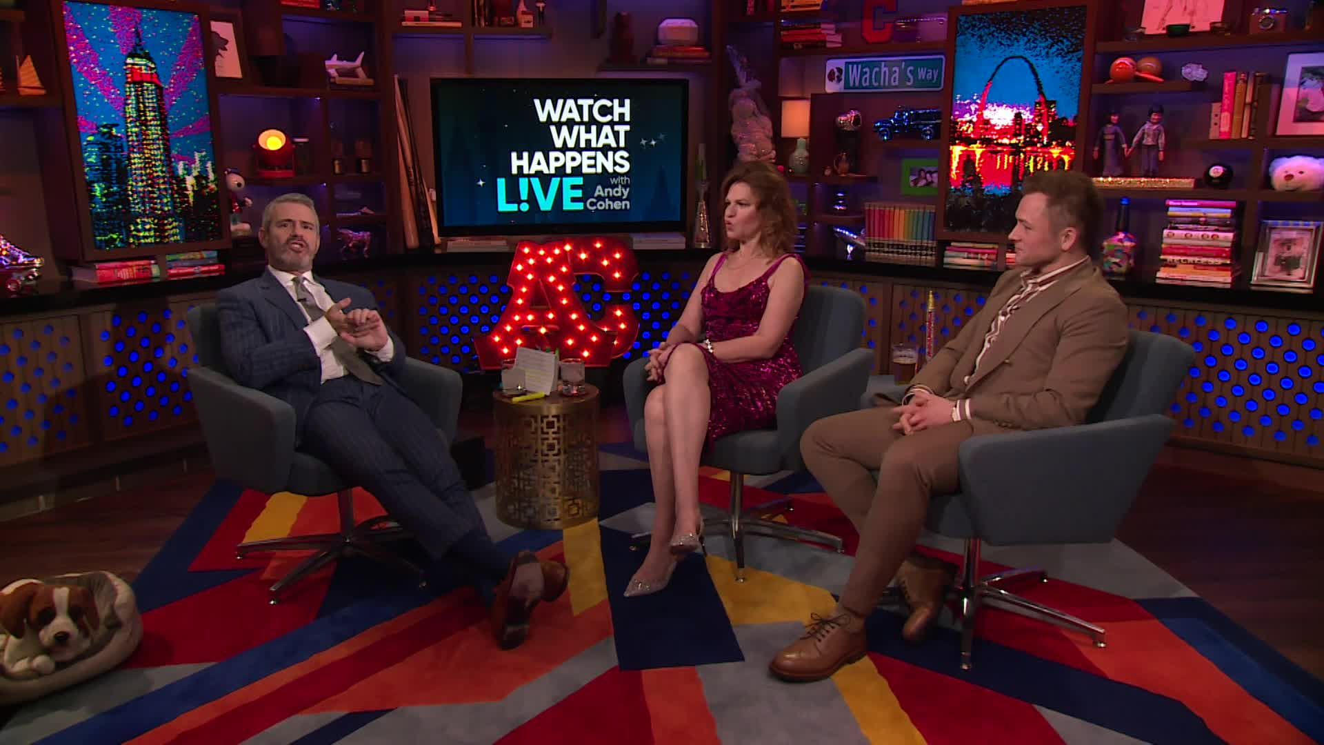 Watch What Happens Live with Andy Cohen Season 16 :Episode 185  Taron Egerton & Sandra Bernhard