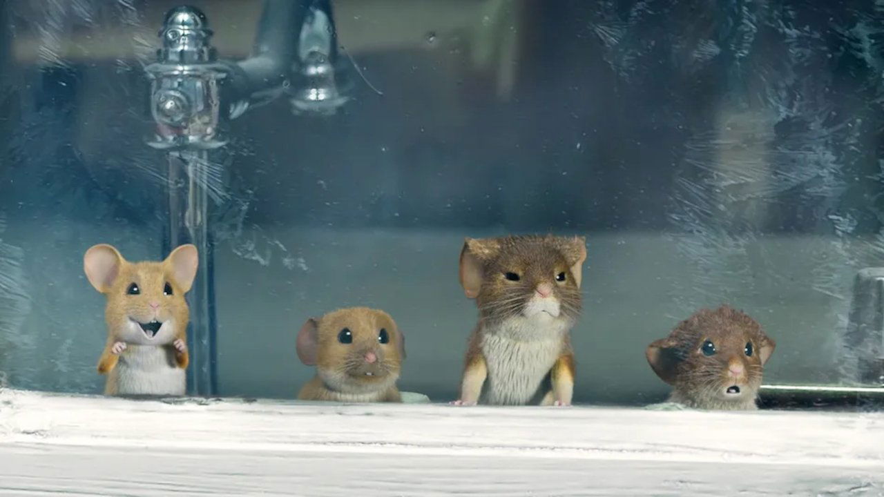 A Mouse Hunt for Christmas backdrop