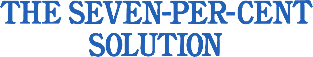 The Seven-Per-Cent Solution Logo