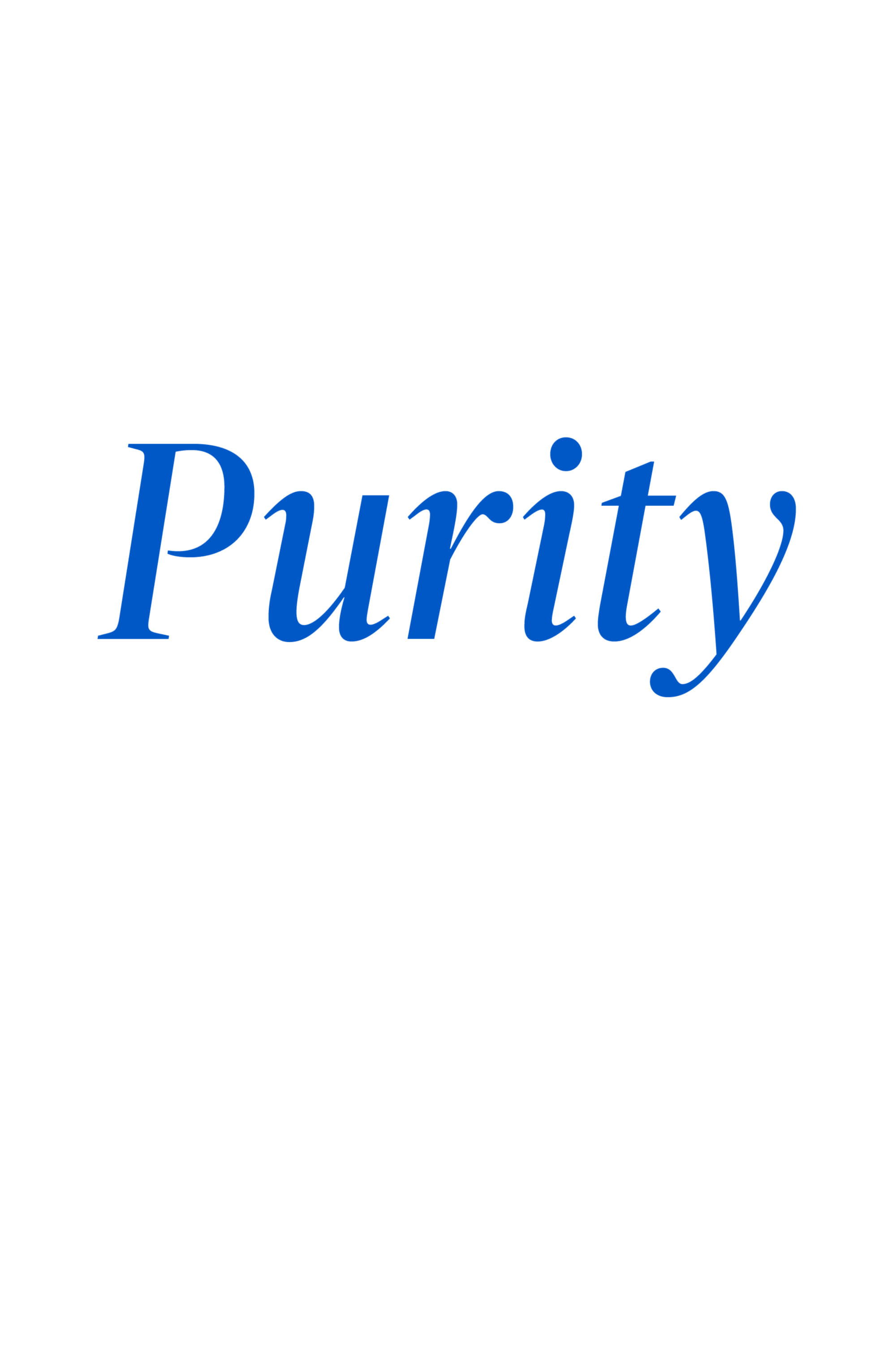 Purity (N/A) | The Poster Database (TPDb)
