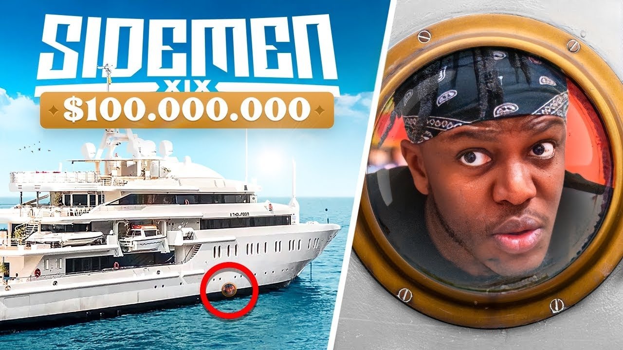 SIDEMEN $100,000,000 SUPERYACHT HIDE AND SEEK Poster