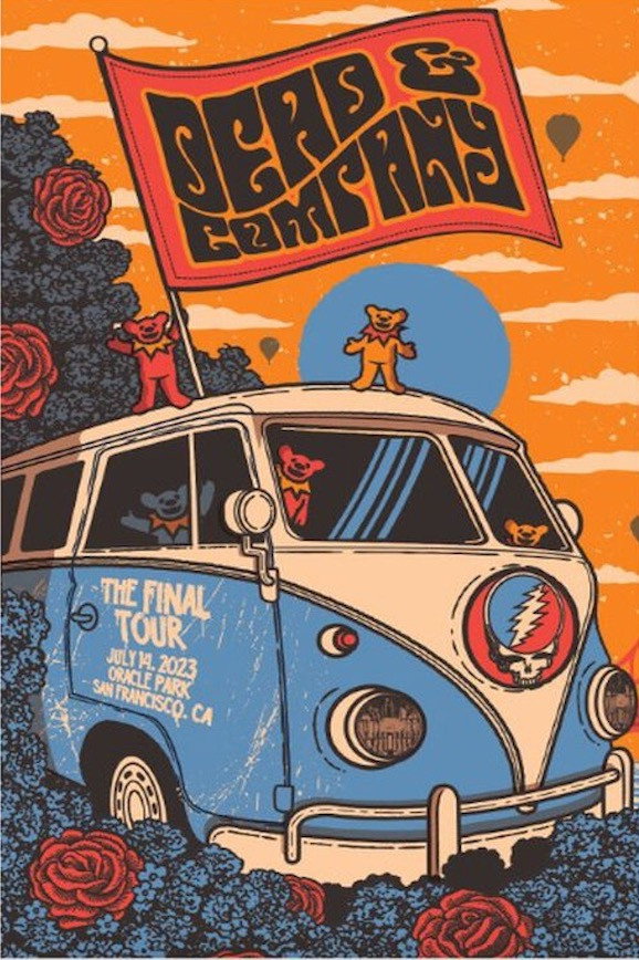 poster movie Dead & Company 2023-07-14旧金山巨人棒球队Oracle Park球场现场