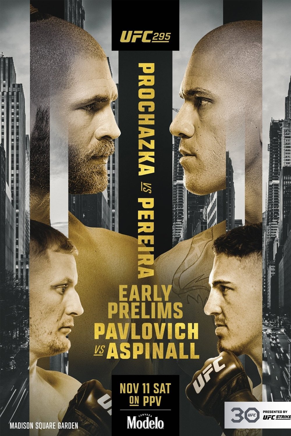 UFC 295: Prochazka vs. Pereira