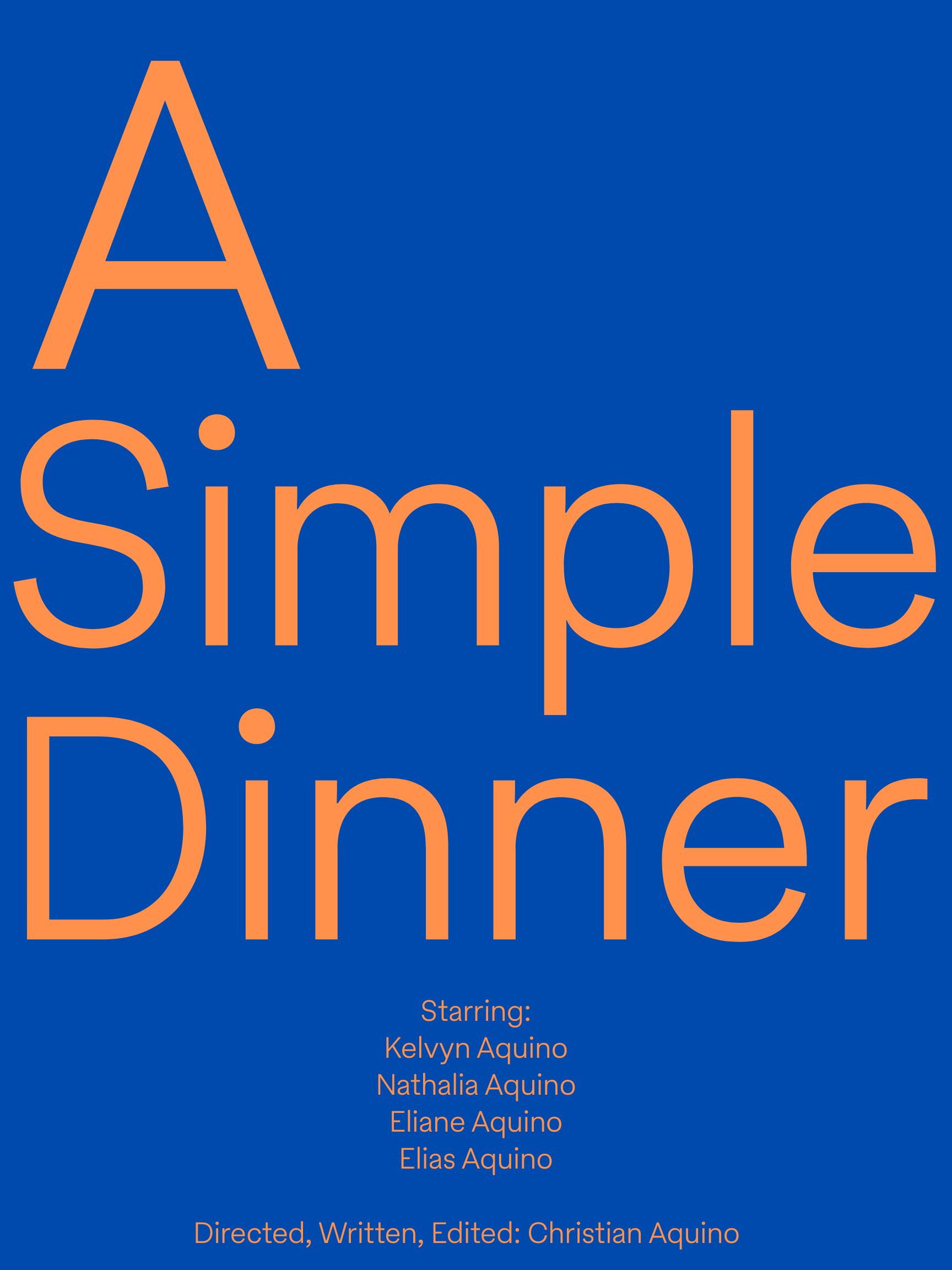 A Simple Dinner